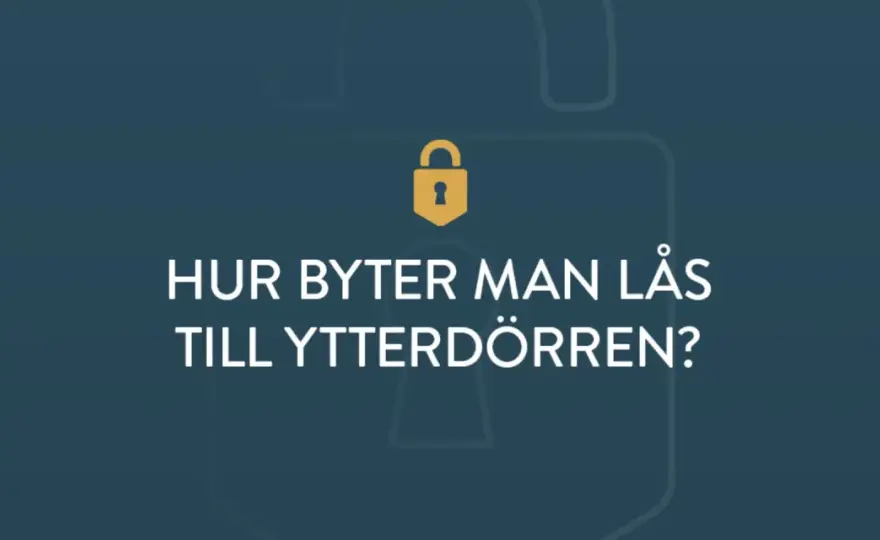 Byta låscylinder - Enkel guide för ökad trygghet & funktion